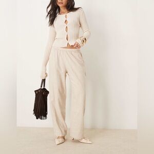 Abercrombie Linen Pull On Pants